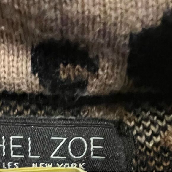 Rachel Zoe cheetah print full zip cardigan sweater womens X Small - Picture 6 of 6